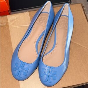 Tory Burch Sky Blue Reva Travel Ballet